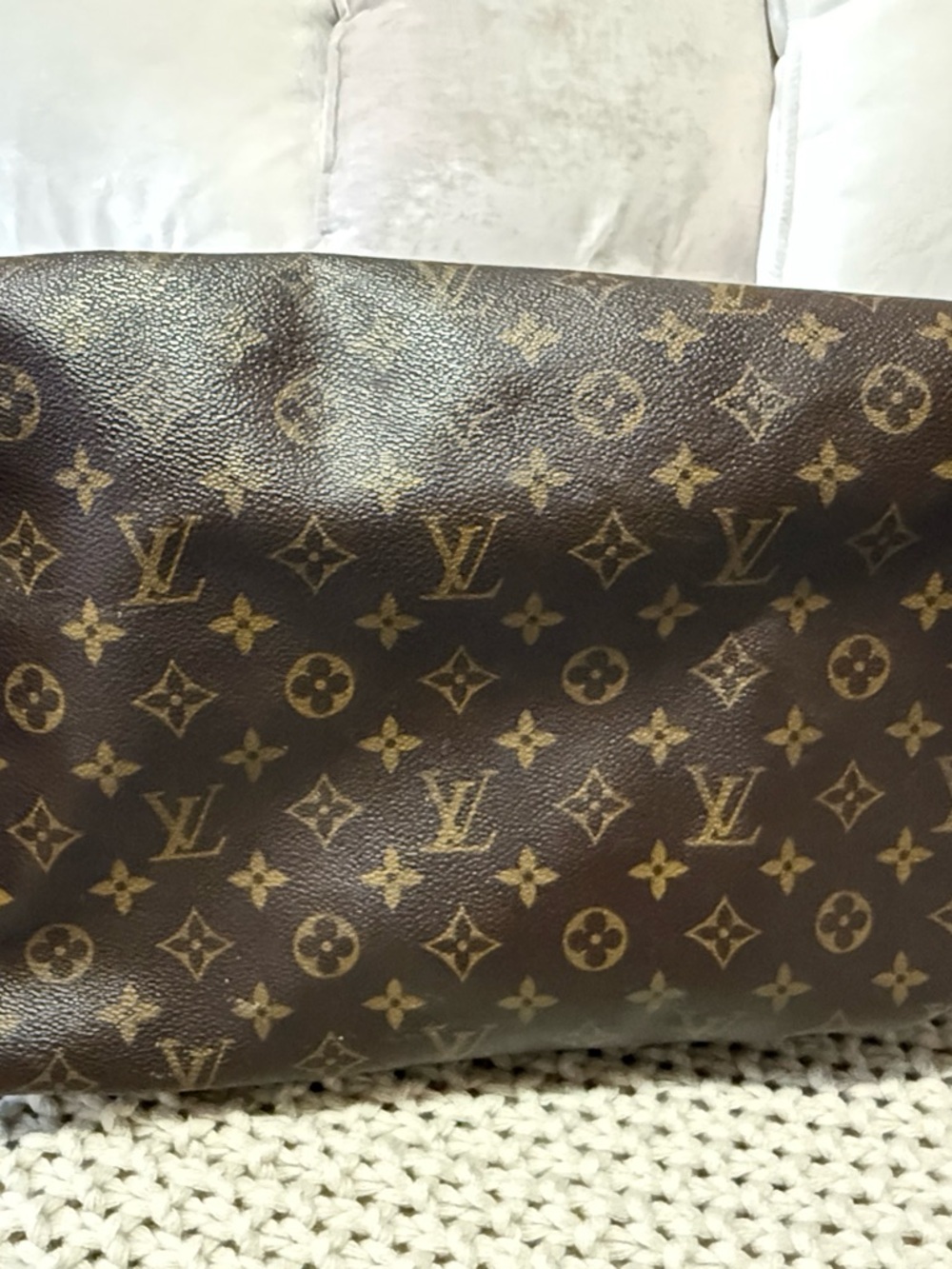 Louis Vuitton Monogram Canvas Top-Handle Tote in Brown - Picture 3 of 7